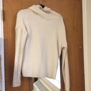 Cream turtleneck sweater